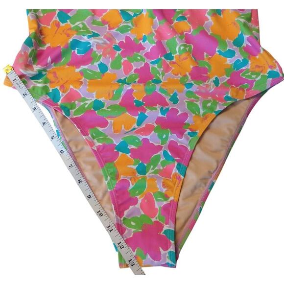Cotton On Women's Floral-Print Cheeky One-Piece Swimsuit Size XL NWT - Picture 7 of 12